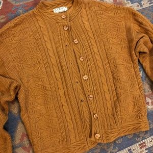 L.L. Bean Sweaters - Vintage L.L. Bean Mustard Knit Sweater Large L.L. Bean Sweaters - Vintage L.L. Bean Mustard Knit Sweater Large